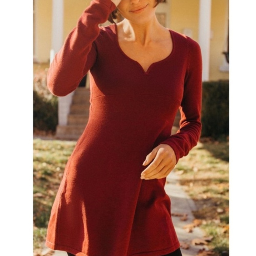 UO Long Sleeve Rib Knit Spellbound Sweater Dress M